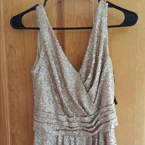 Sorella Vita Dress Size 12, Rose Gold floor length